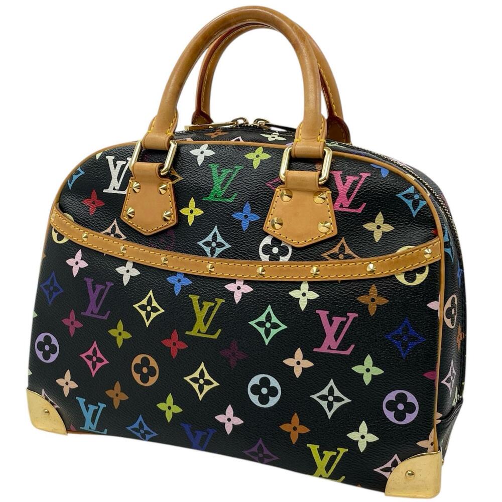 LOUIS VUITTON Trouville Monogram Multicolor Handbag Black